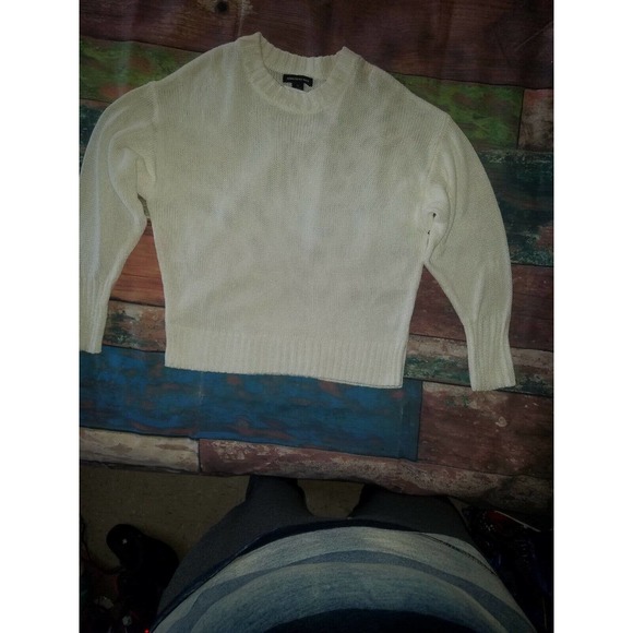 Something Navy Pink Scoop Crew Neck Lightweight‎ Knit Pullover Sweater - Picture 2 of 7